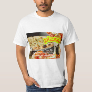 Camiseta Hot Steaming Pizza on Plate - Fresh Delicious Food