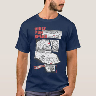 Camiseta Hot Wheels Built for Speed Comic Panels friends