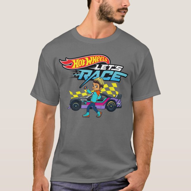 Camiseta Hot Wheels Lets Race Coop In It to Win It (Frente)