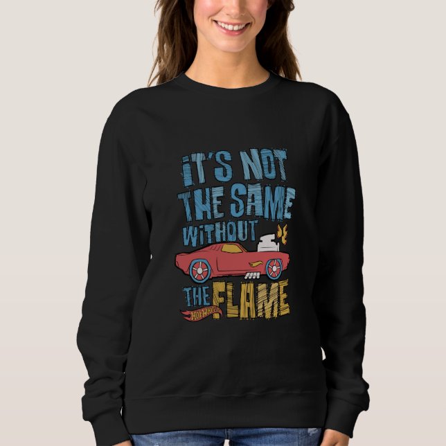 Camiseta Hot Wheels - Não é a Mesma Coisa Sem a Chama (Frente)