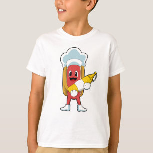 Camiseta Hotdog com mostarda