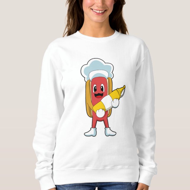 Camiseta Hotdog com mostarda (Frente)