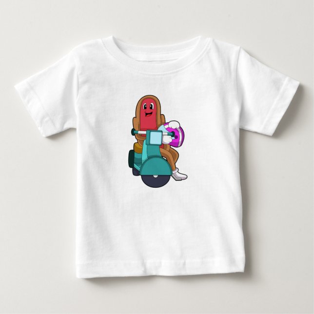 Camiseta Hotdog como Biker com Patinete.PNG (Frente)