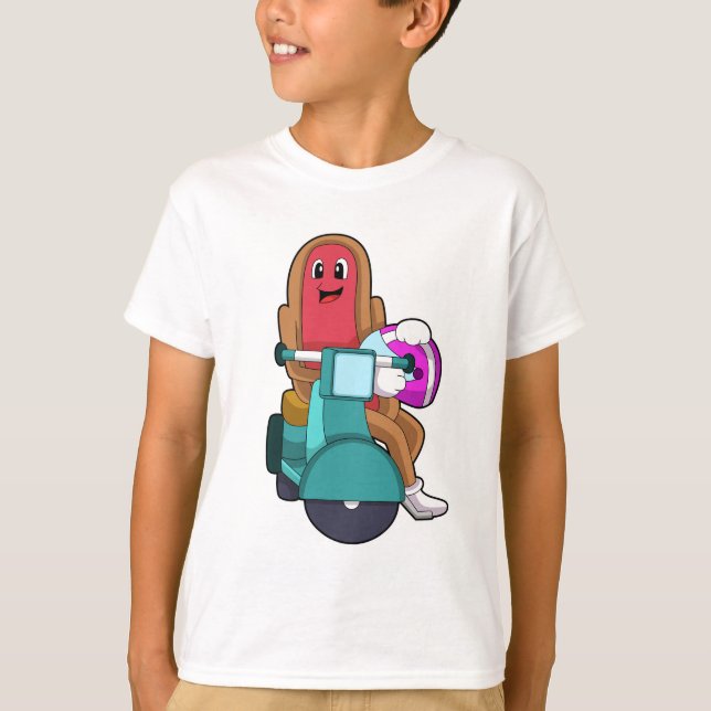 Camiseta Hotdog como Biker com Patinete.PNG (Frente)