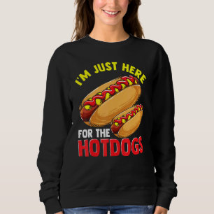 Camiseta Hotdog Estou Aqui Para A Piada Quente De Cachorros