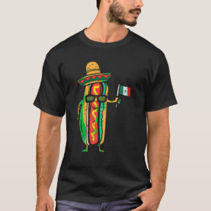 Camiseta Hotdog Mexicano Flag Engraçado Cinco De Mayo Comid