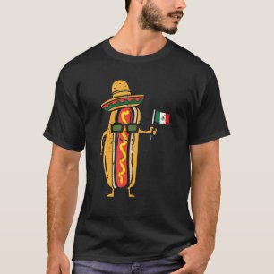 Camiseta Hotdog Mexicano Flag Engraçado Cinco De Mayo Comid