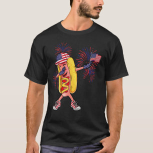 Camiseta Hotdog Sunglass American Flag Usa 4 De Julho F