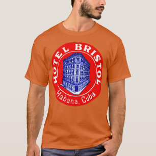 Camiseta Hotel Bristol Havana Cuba 1935