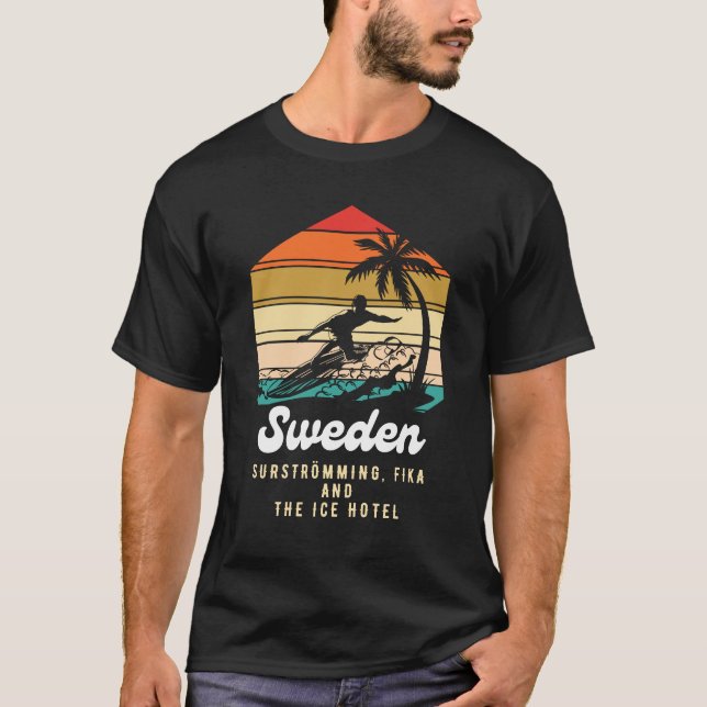 Camiseta Hotel de gelo de fibra com suecia (Frente)