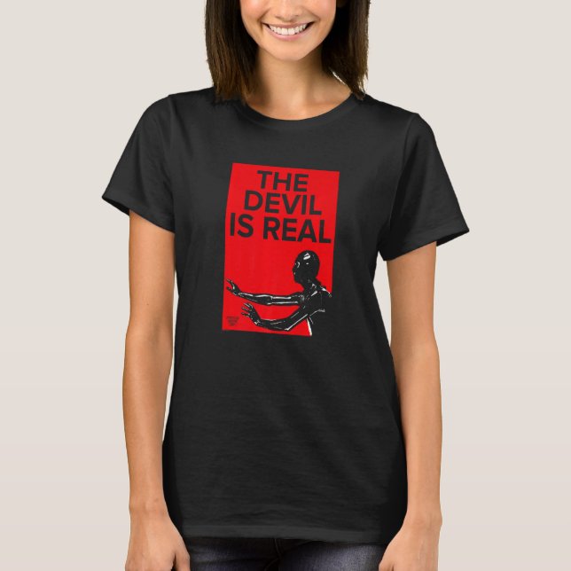 Camiseta Hotel de Terror Americano O Diabo é Real   (Frente)