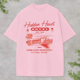 Camiseta Hotel Hidden Heart Vintage Retro Las Vegas Design