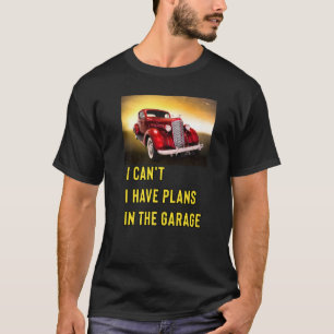 Camiseta Hotelaria Clássica Retroativa Não Posso Ter Planos