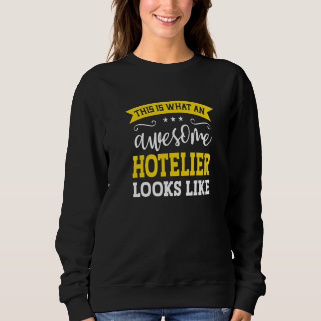 Camiseta Hotelier Job Title Employee Funny Worker Professio (Frente)