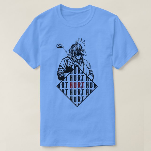 Camiseta Hotline Miami Chicken Golf Club HURT TShirt 1 (Frente do Design)