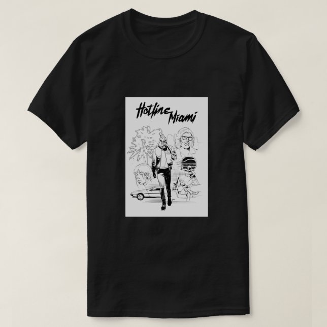 Camiseta Hotline Miami Classic (Frente do Design)