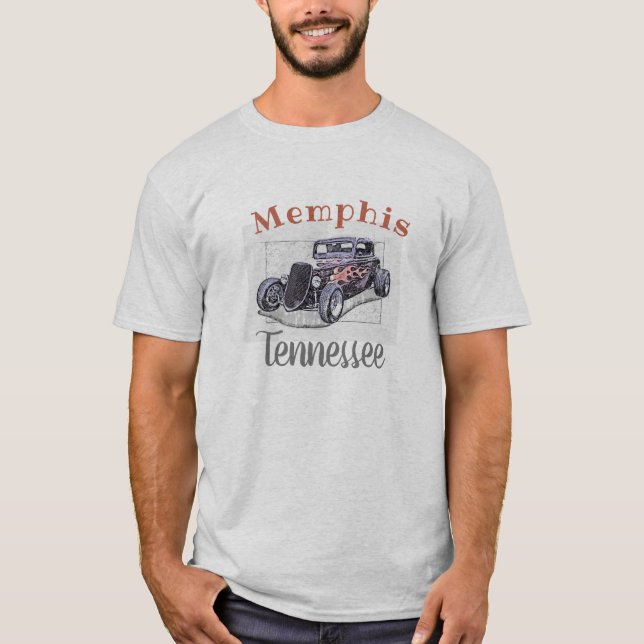 Camiseta Hotrod "Memphis Tennessee" (Frente)