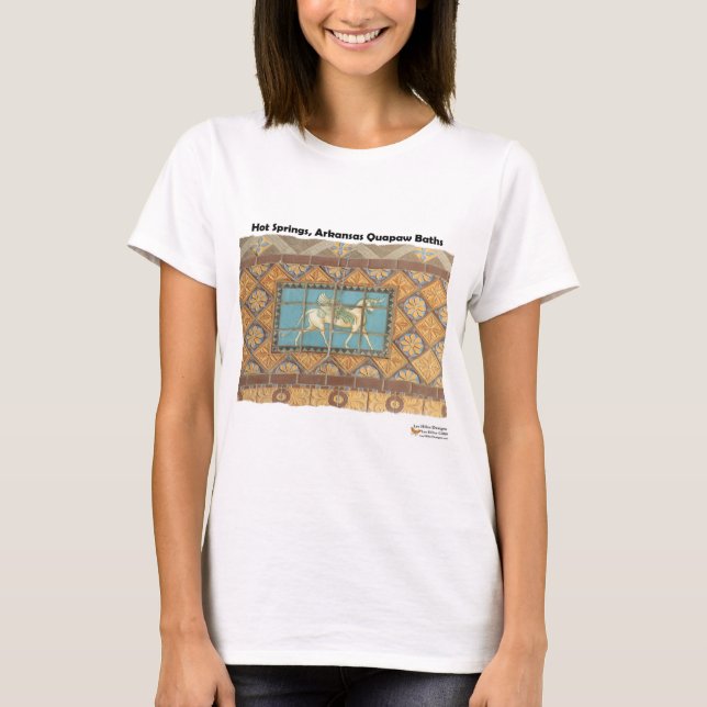 Camiseta HotSprings, Roupa de presentes de Azulejos de Dome (Frente)