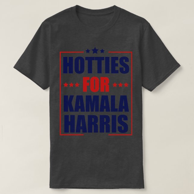 Camiseta Hotties Para Kamala 1 (Frente do Design)