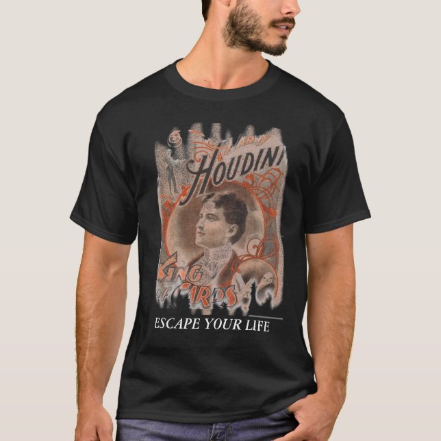 CAMISETA HOUDINI, ESCAPAM SUA VIDA (Frente)
