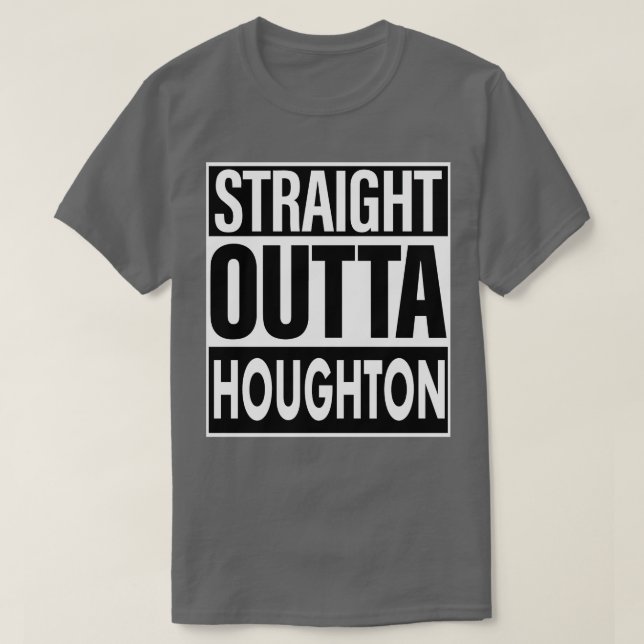 Camiseta Houghton Name Hetero Outta Houghton (Frente do Design)