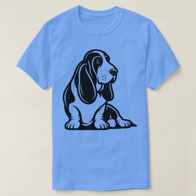 Camiseta Hound Basset (Frente do Design)