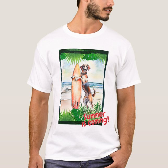 Camiseta Hound "Summer está chegando!" (Frente)