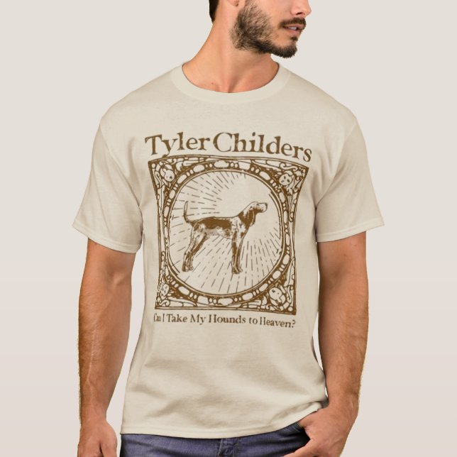 Camiseta Hounds Tour T-Shirt, Rock Banda Tyler Childers (Frente)