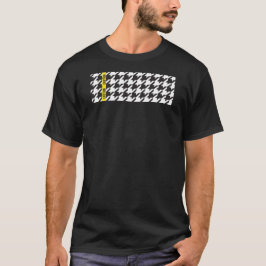 Camiseta Houndstooth Envolvido com Cuidado