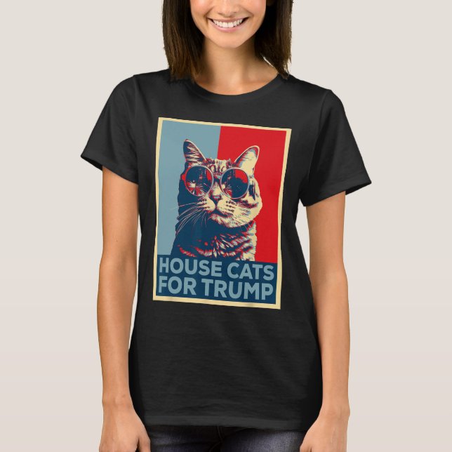 Camiseta House Cats For Trump 2024 Trump Won (Frente)