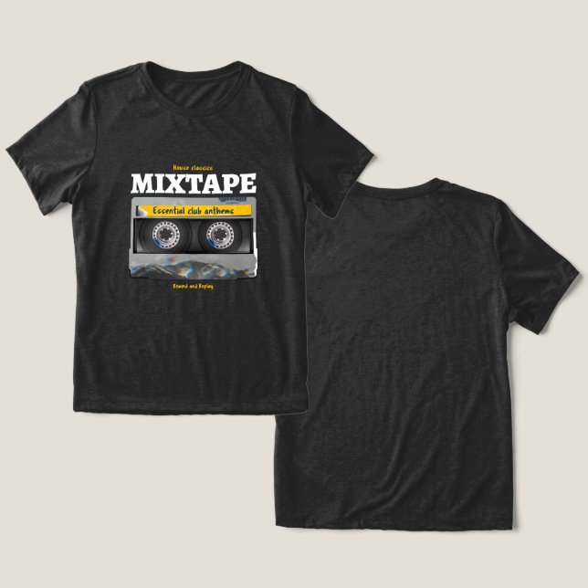 Camiseta House Classics Mixtape Club Anthems (Design Frente e Verso)