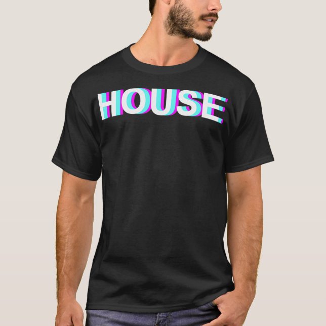 Camiseta House DJ Music Disco Sound Techno Electronic Dance (Frente)