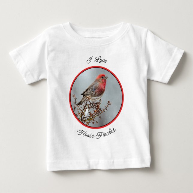 Camiseta House Finch in Snow - Foto original (Frente)