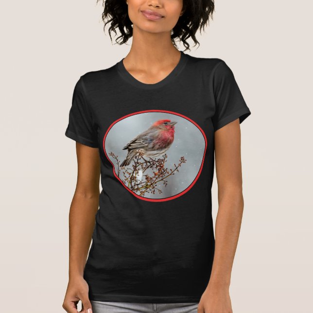 Camiseta House Finch in Snow - Foto original (Frente)