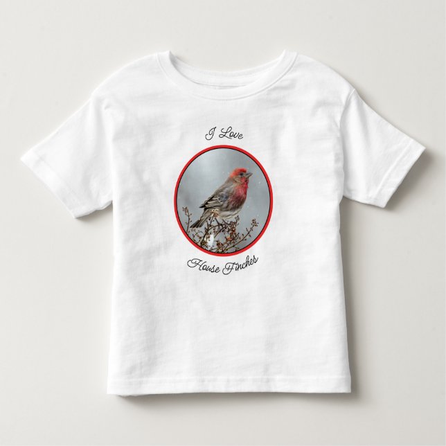 Camiseta House Finch in Snow - Foto original (Frente)