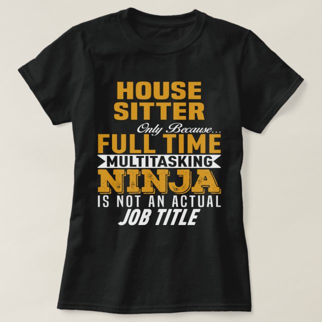 Camiseta House Sitter (Frente do Design)