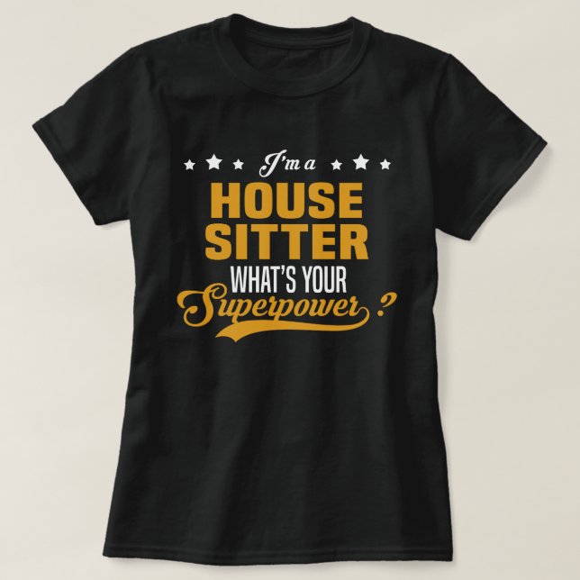 Camiseta House Sitter (Frente do Design)