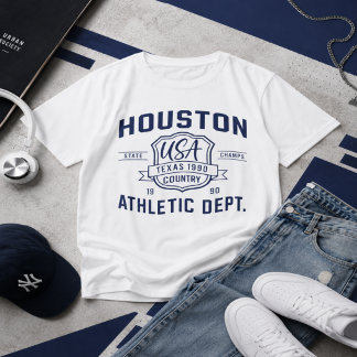 Camiseta Houston Athletic Department Texas Vintage Varsity