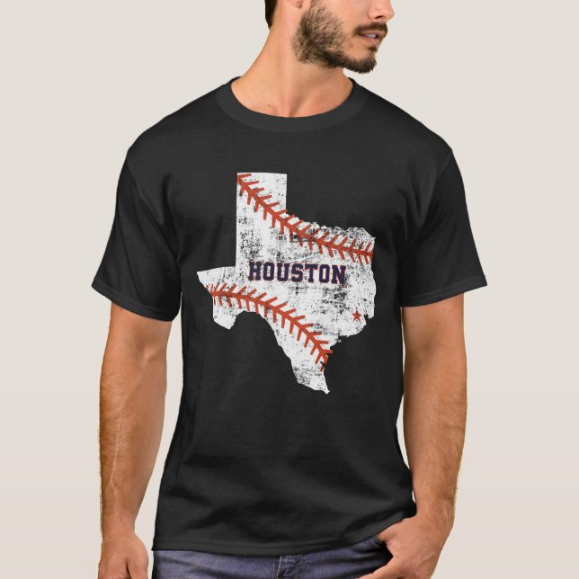 Camiseta Houston Baseball Vintage (Frente)