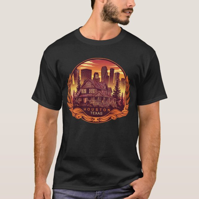 Camiseta Houston City Texas EUA (Frente)