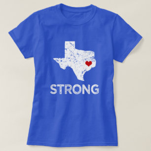 Camiseta Houston forte, furacão Harvey que diz mulheres