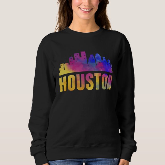 Camiseta Houston Skyline Texas City H Town TX USA State Ame (Frente)