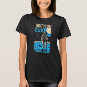 Camiseta Houston Temos Um primeiro aniversario Feliz De 1 A