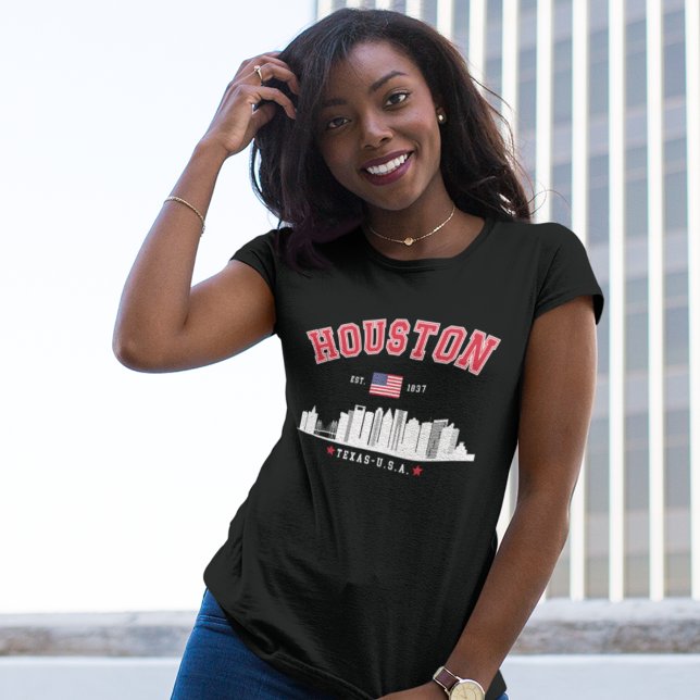 Camiseta Houston Texas Modern Skyline  (Criador carregado)