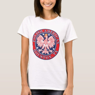 Camiseta Houston Texas Polska Eagle Polonês