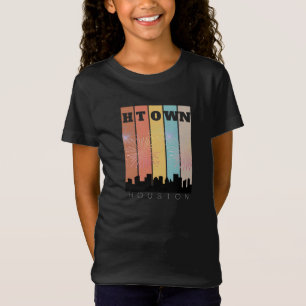 Camiseta houston texas space city black t shirt