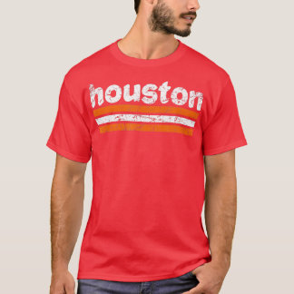 Camiseta Houston Texas Three Stripe Vintage Weathered