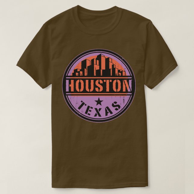 Camiseta Houston Texas urbano (Frente do Design)