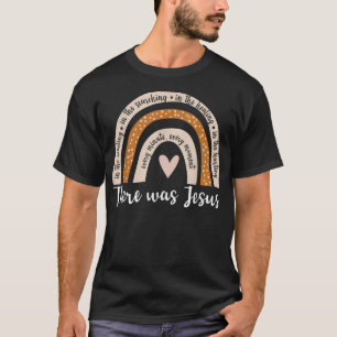 Camiseta Houve Jesus Lover, arco-íris religioso cristão