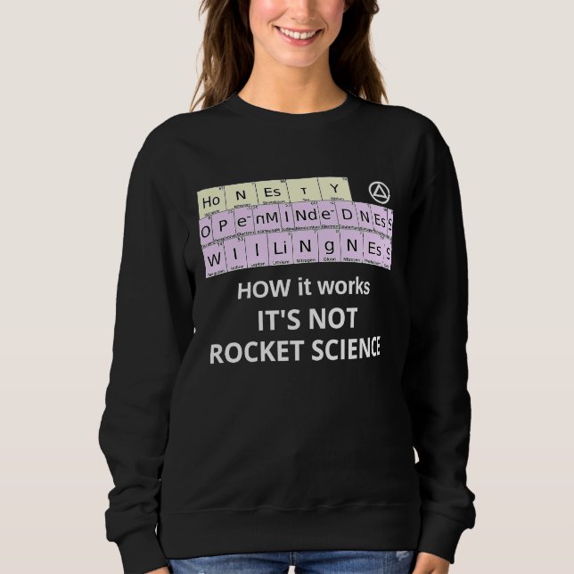 Camiseta HOW it Works Not Rocket Science Periodic Elements  (Frente)